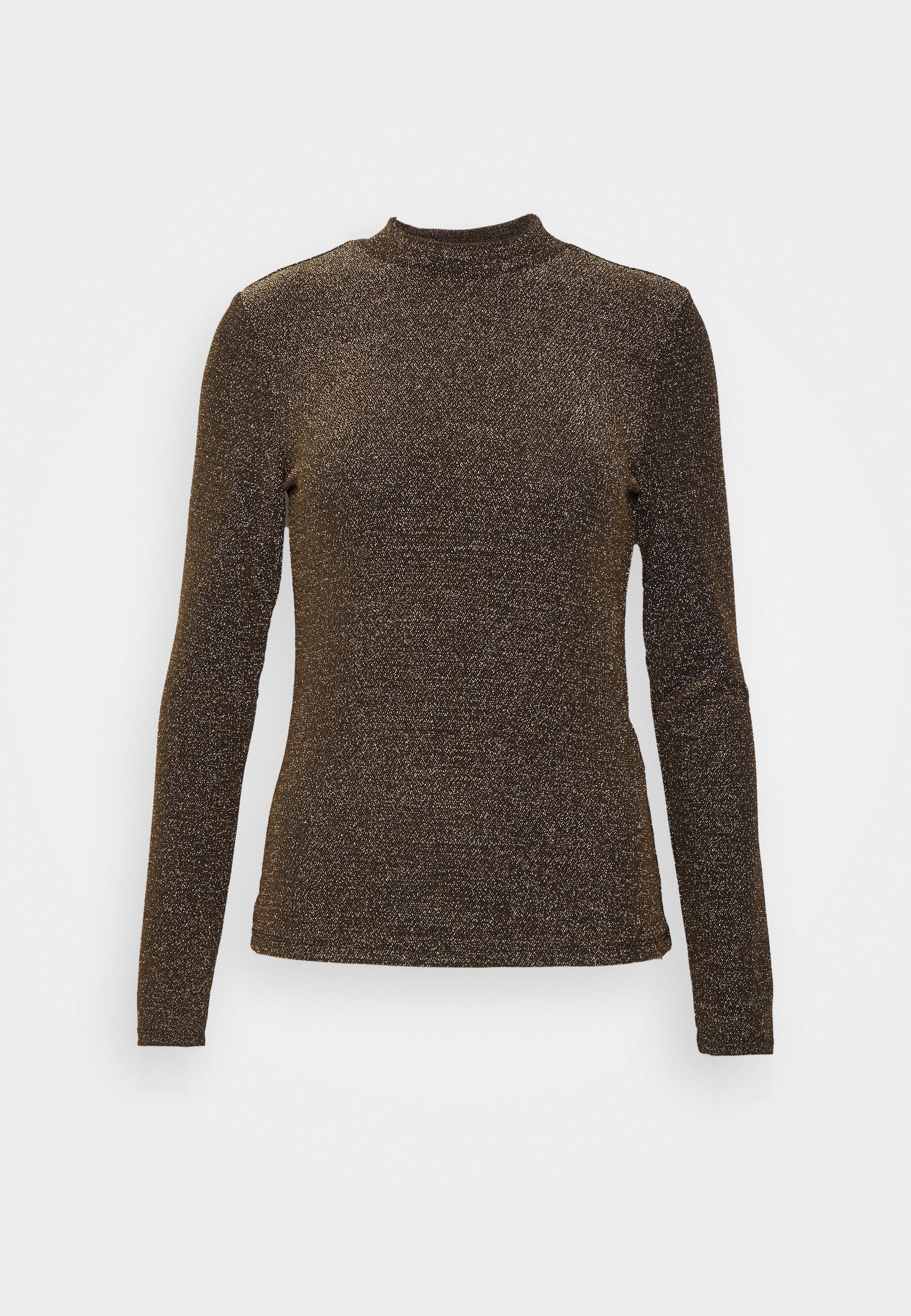 Neu Strickpullover mit Glitzerprint 905458 in Beige//Goldfarben 44//46